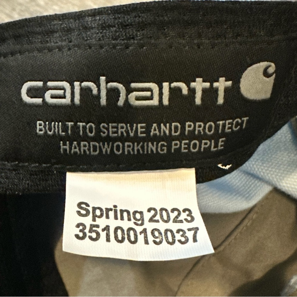 Carhartt Hat Cap Strap Back Light
Blue Color Canvas Cotton
Leather Patch Style - Picture 4 of 4